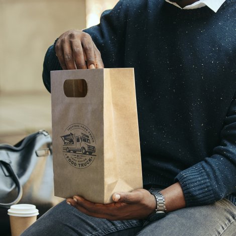 Medium Die Cut Paper Bag Portrait - Image 7