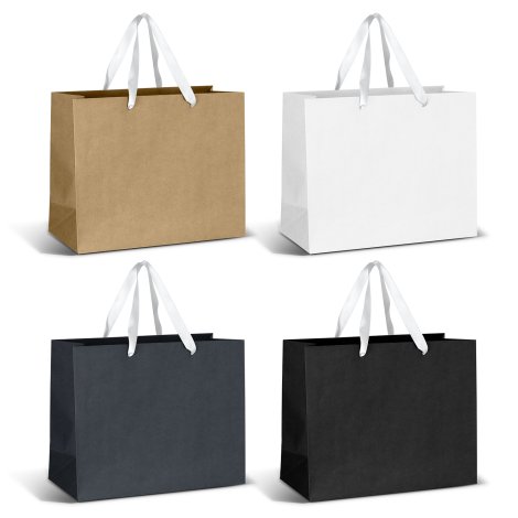 Large Ribbon Handle Paper Bag - Image 2