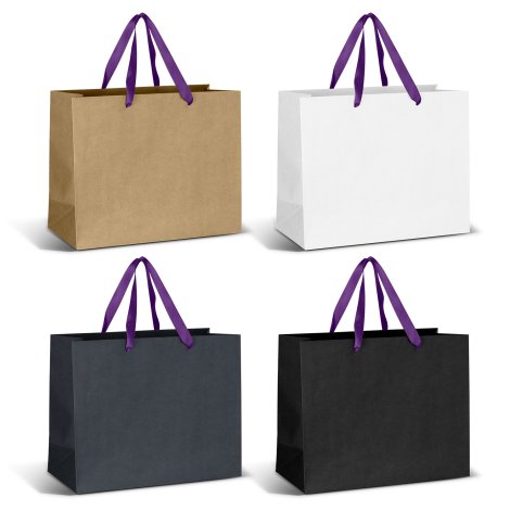 Large Ribbon Handle Paper Bag - Image 11