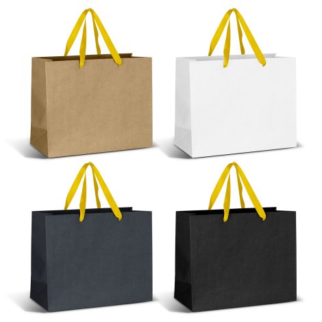 Large Ribbon Handle Paper Bag - Image 3