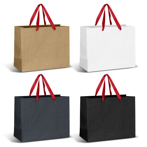 Large Ribbon Handle Paper Bag - Image 6