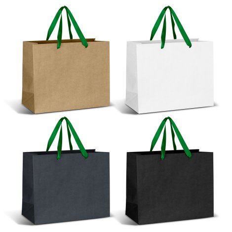 Large Ribbon Handle Paper Bag - Image 8