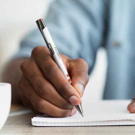 Panama Grip Pen - White Barrel - Image 19