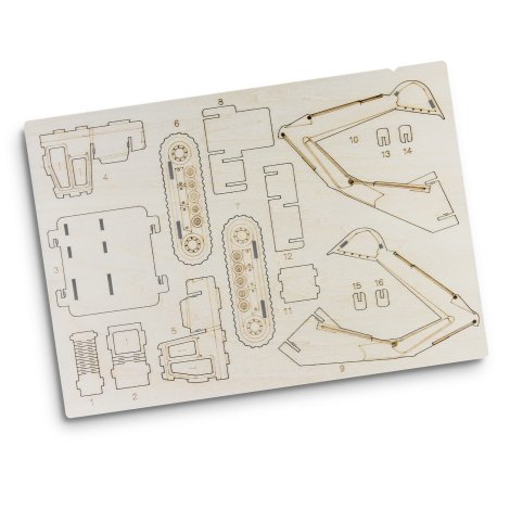 BRANDCRAFT Excavator Wooden Model - Image 4