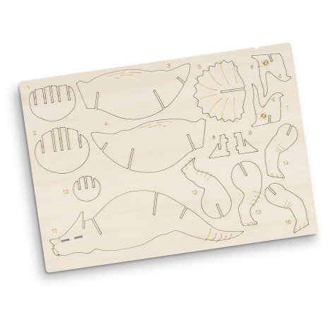 BRANDCRAFT Triceratops Wooden Model - Image 4