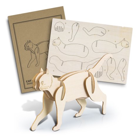 BRANDCRAFT Cat Wooden Model - Image 2