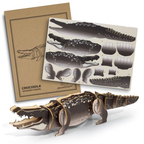 BRANDCRAFT Crocodile Wooden Model - Image 2