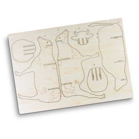BRANDCRAFT Cow Wooden Model - Image 4