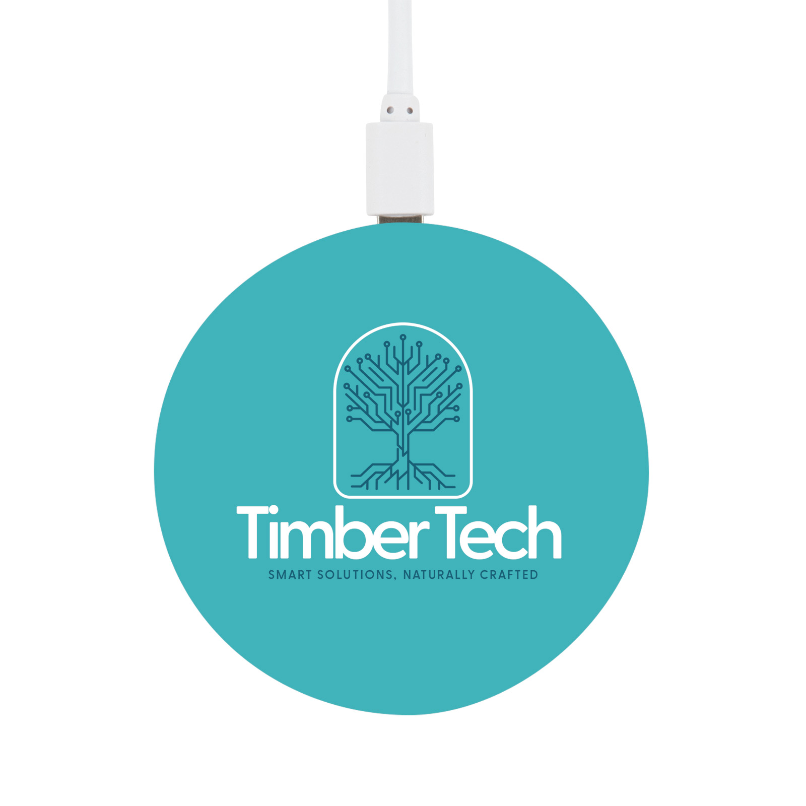 Arc Round Bamboo Wireless Charger - Image 8