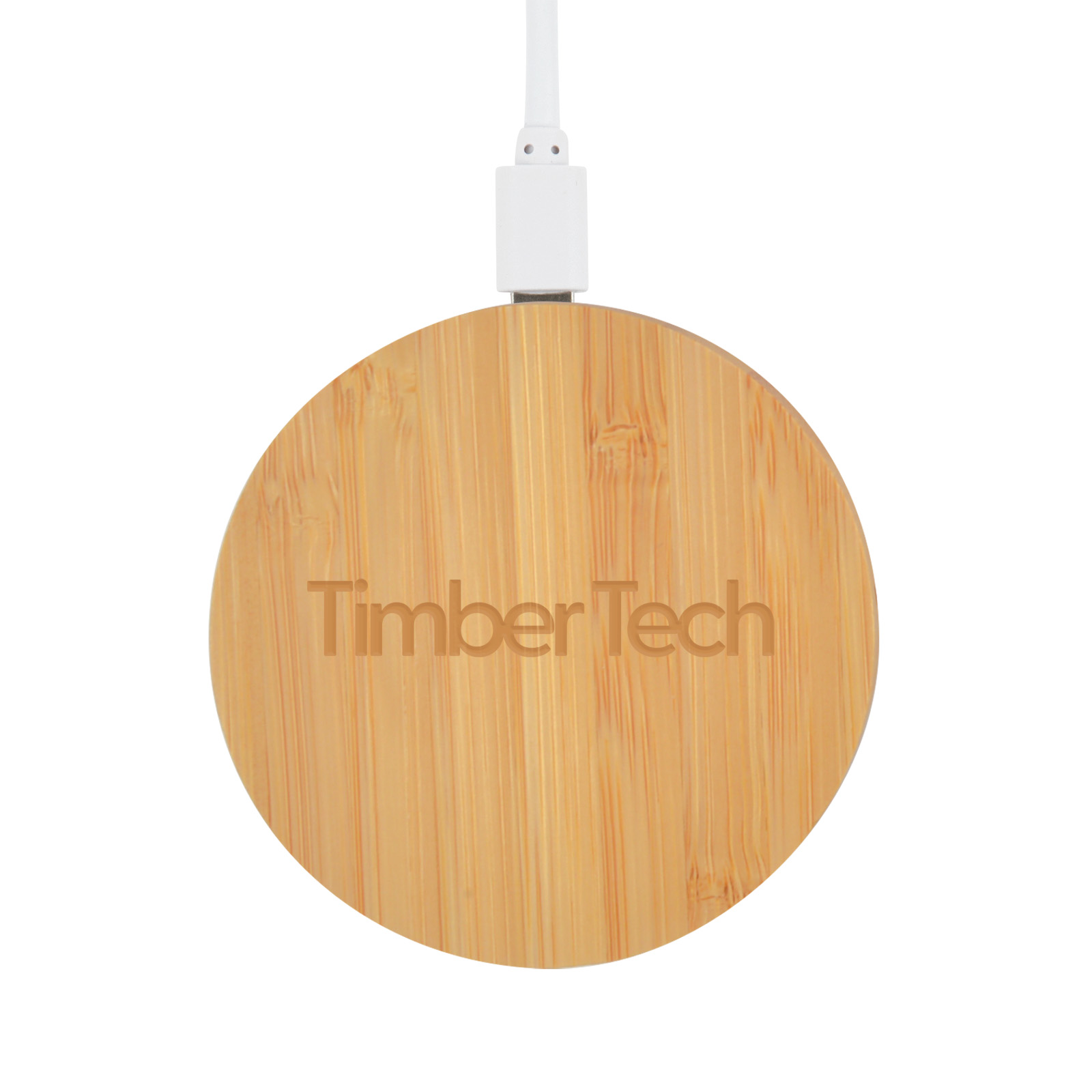 Arc Round Bamboo Wireless Charger - Image 9
