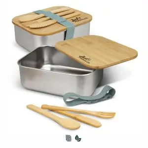Stainless Steel Lunch Box with Cutlery