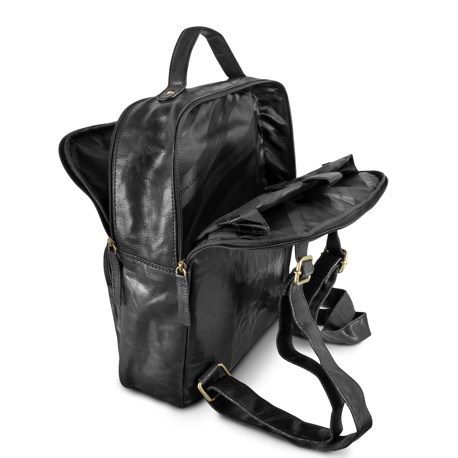 Pierre Cardin Leather Backpack - Image 4
