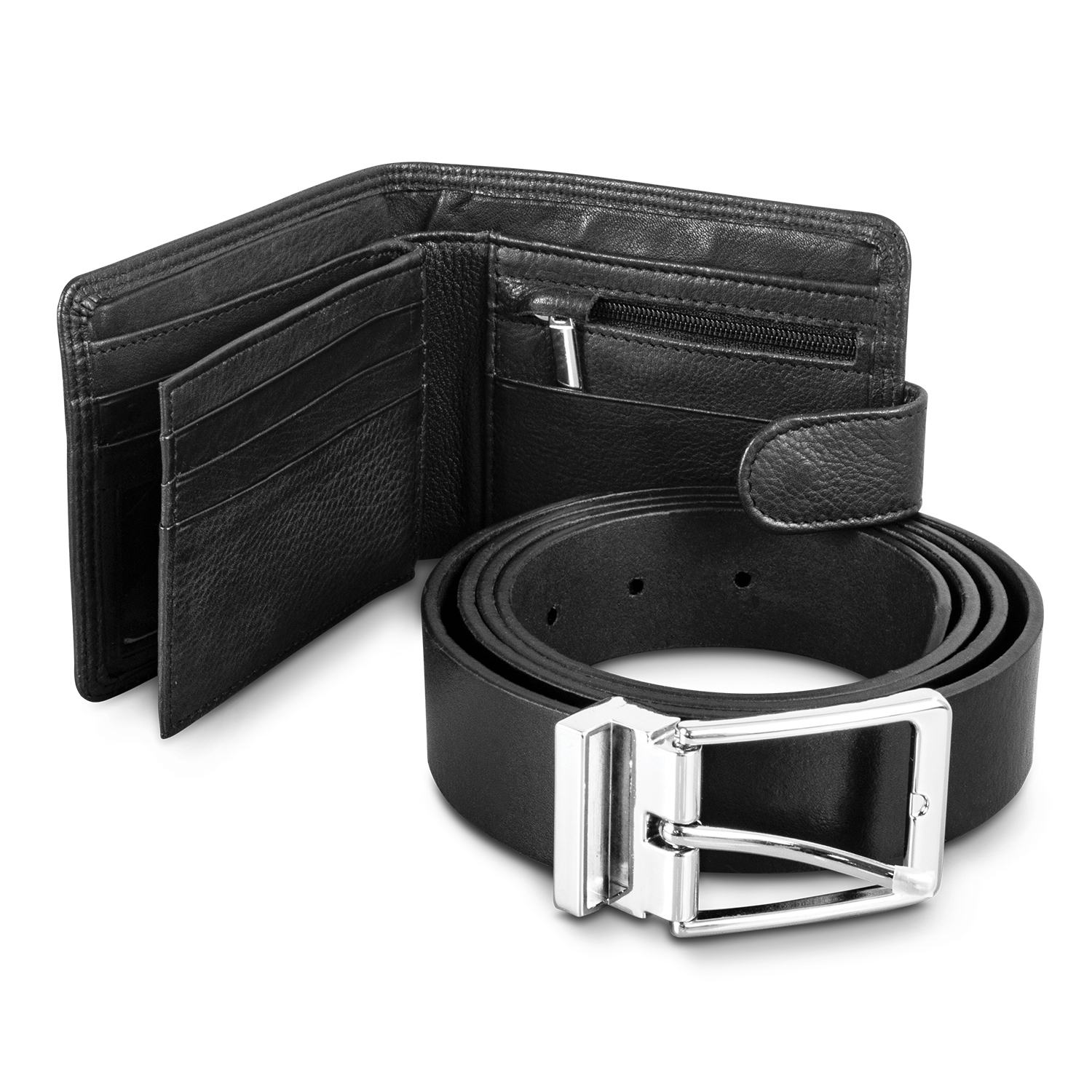 Pierre Cardin Leather Wallet and Belt Gift Set - Image 2