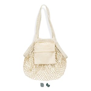 Cotton Mesh Foldaway Tote Bag - Small