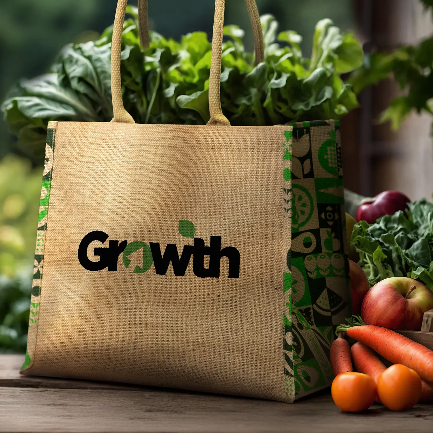 Torino Jute Tote Bag - Image 4