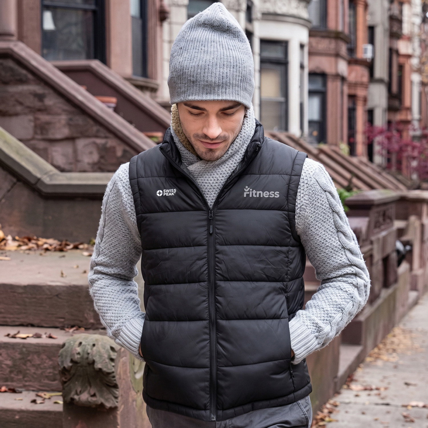 Swiss Peak Urban Unisex Puffer Vest - Image 10