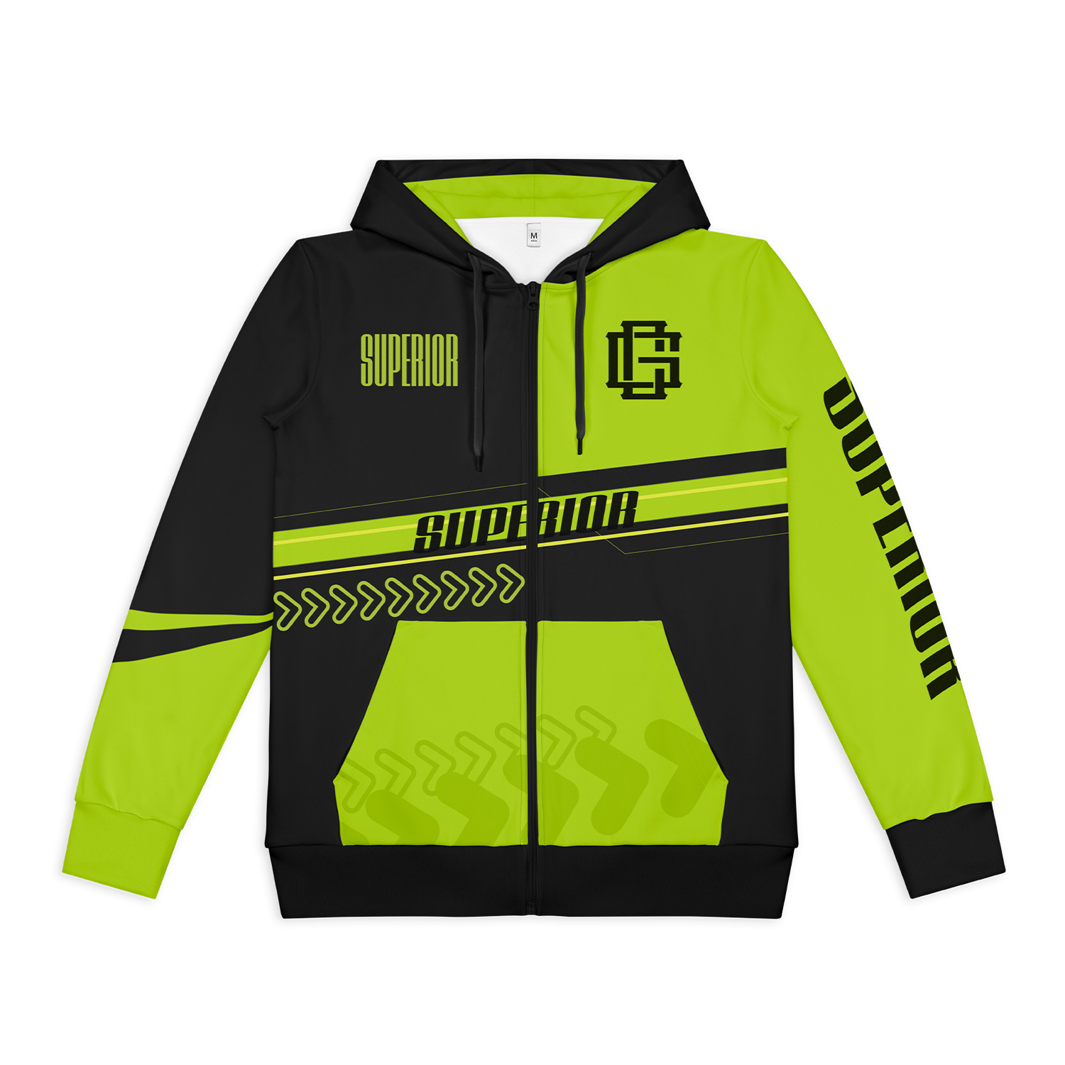 Custom Mens Active Zipped Hoodie - Image 2