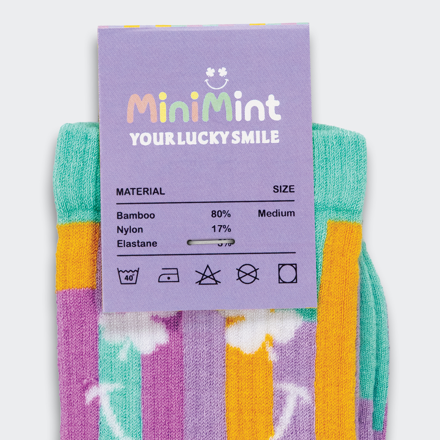 Pixel Knitted Bamboo Socks - Image 3