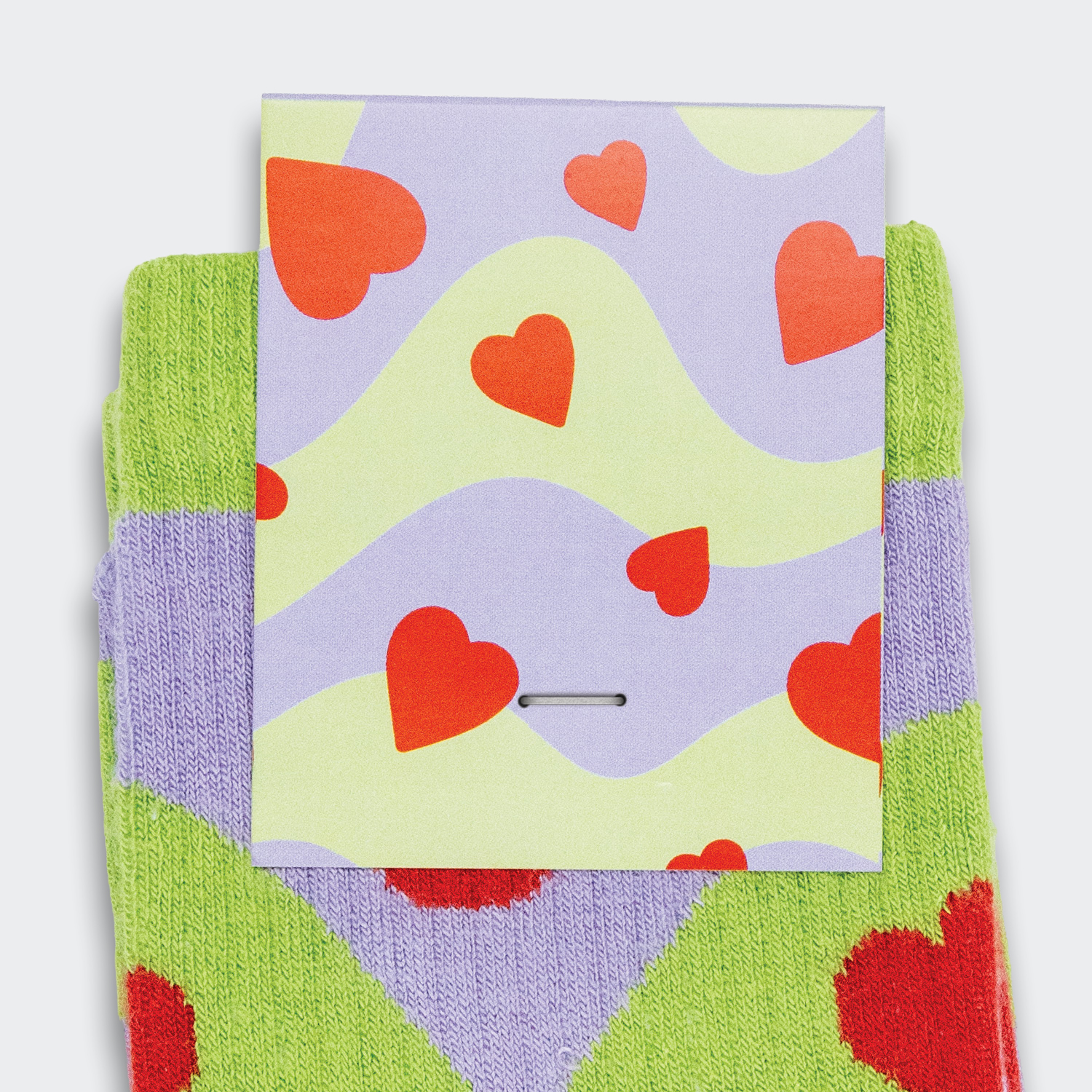 Pixel Knitted Bamboo Grip Socks - Image 2