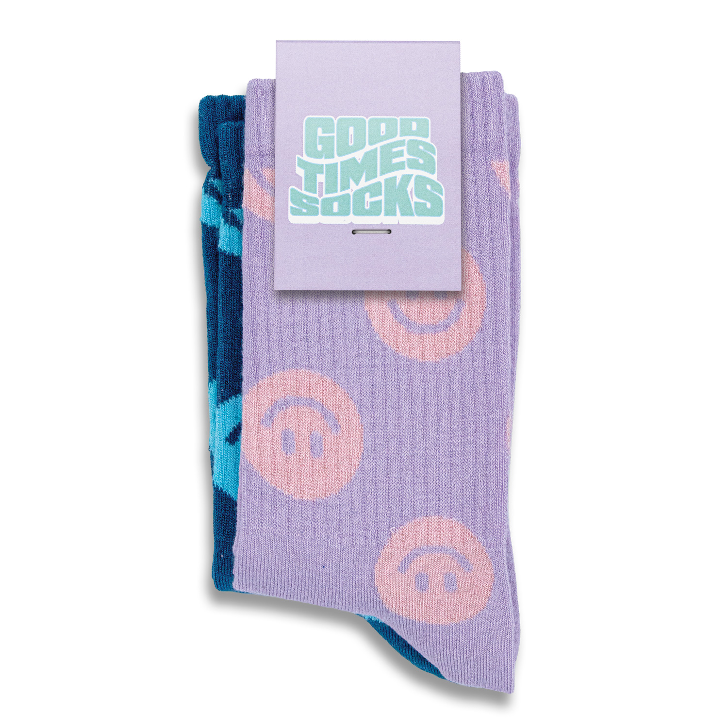 Pixel Knitted Bamboo Crew Socks - Set of 2 - Image 4