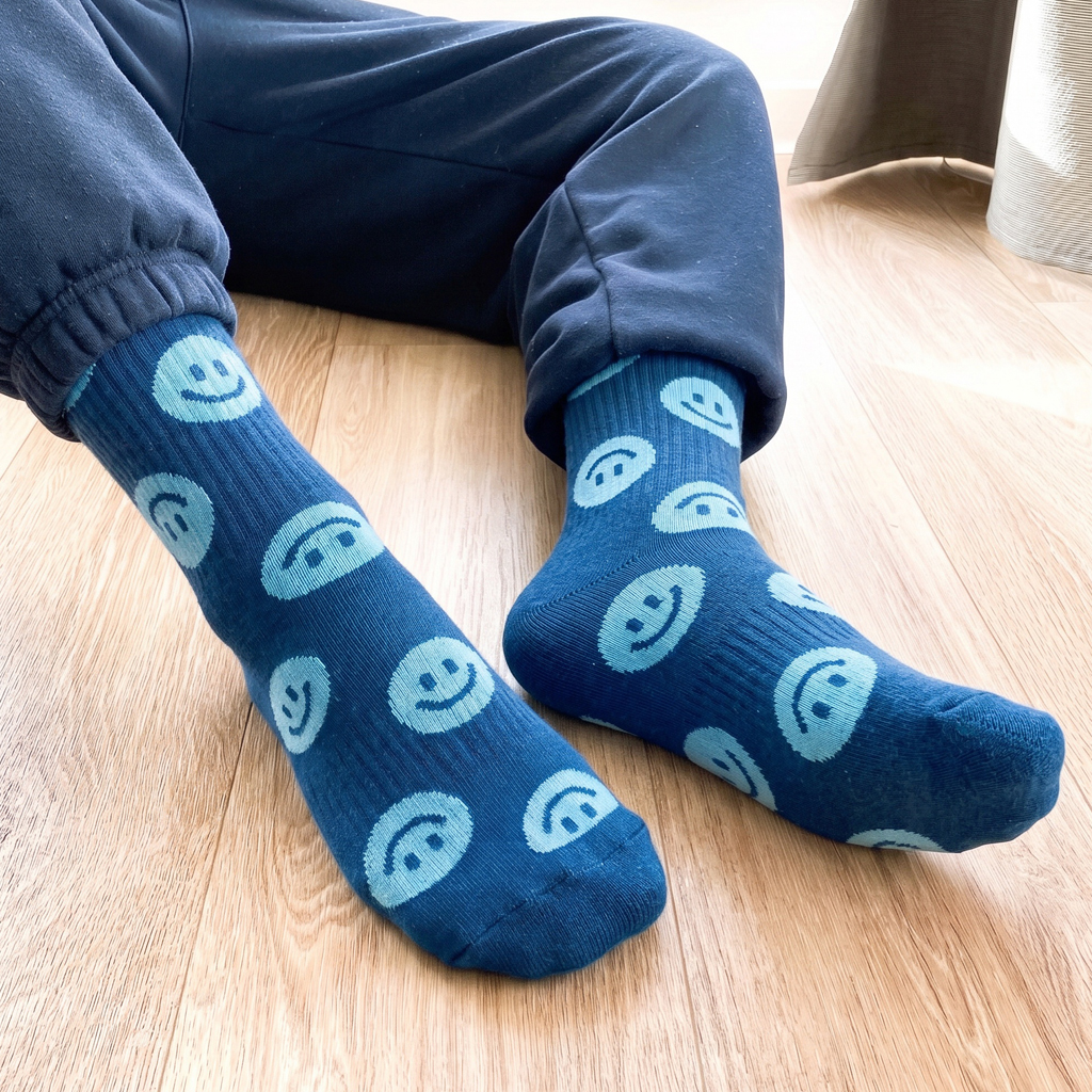Pixel Knitted Bamboo Crew Socks - Set of 2 - Image 7