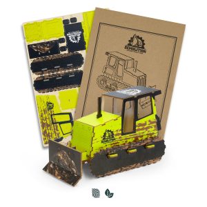 BRANDCRAFT Bulldozer Wooden Model