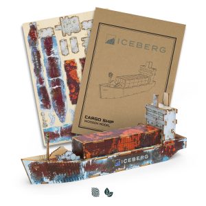 BRANDCRAFT Cargo Ship Wooden Model