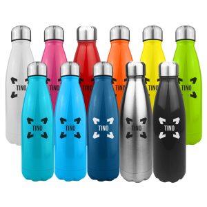 Komo Shiny Stainless Steel Drink Bottle Single Wall