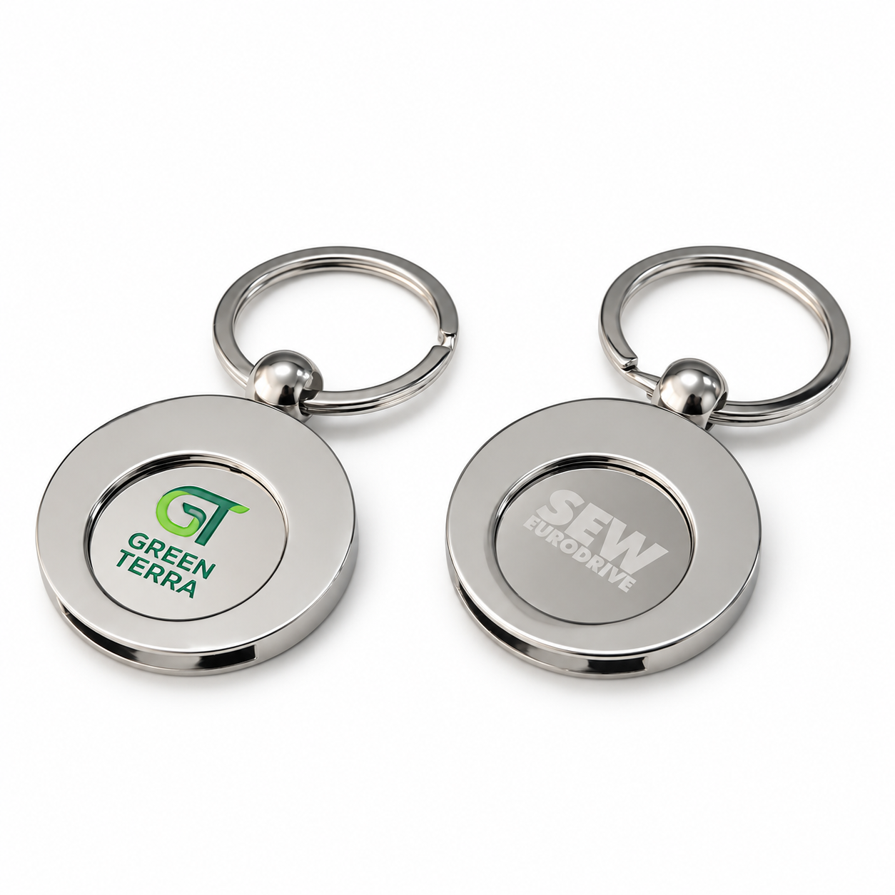 Round Trolley Coin Keyring