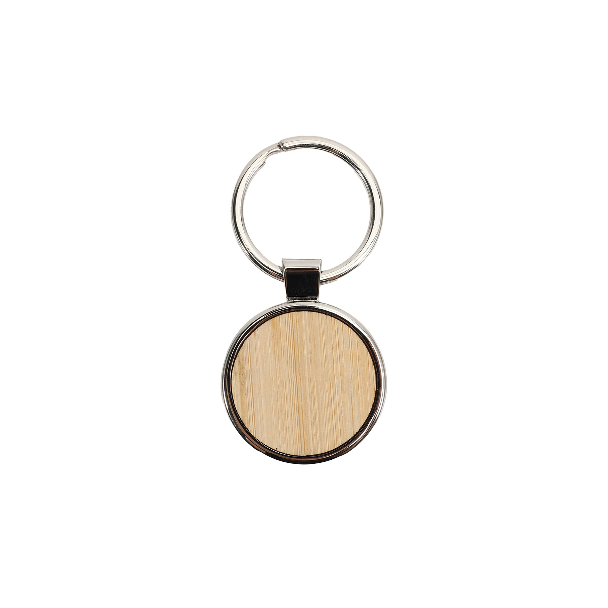 Round Wooden Keyring - Image 2