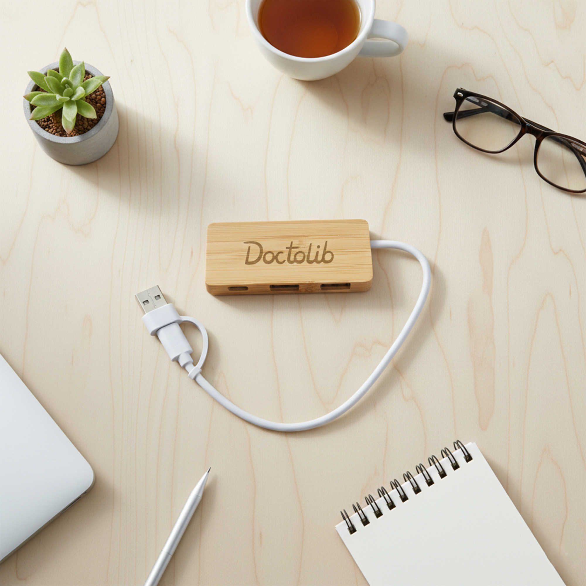 Bamboo USB Hub