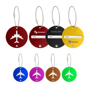 Plane Round Wire Cable Luggage Tag