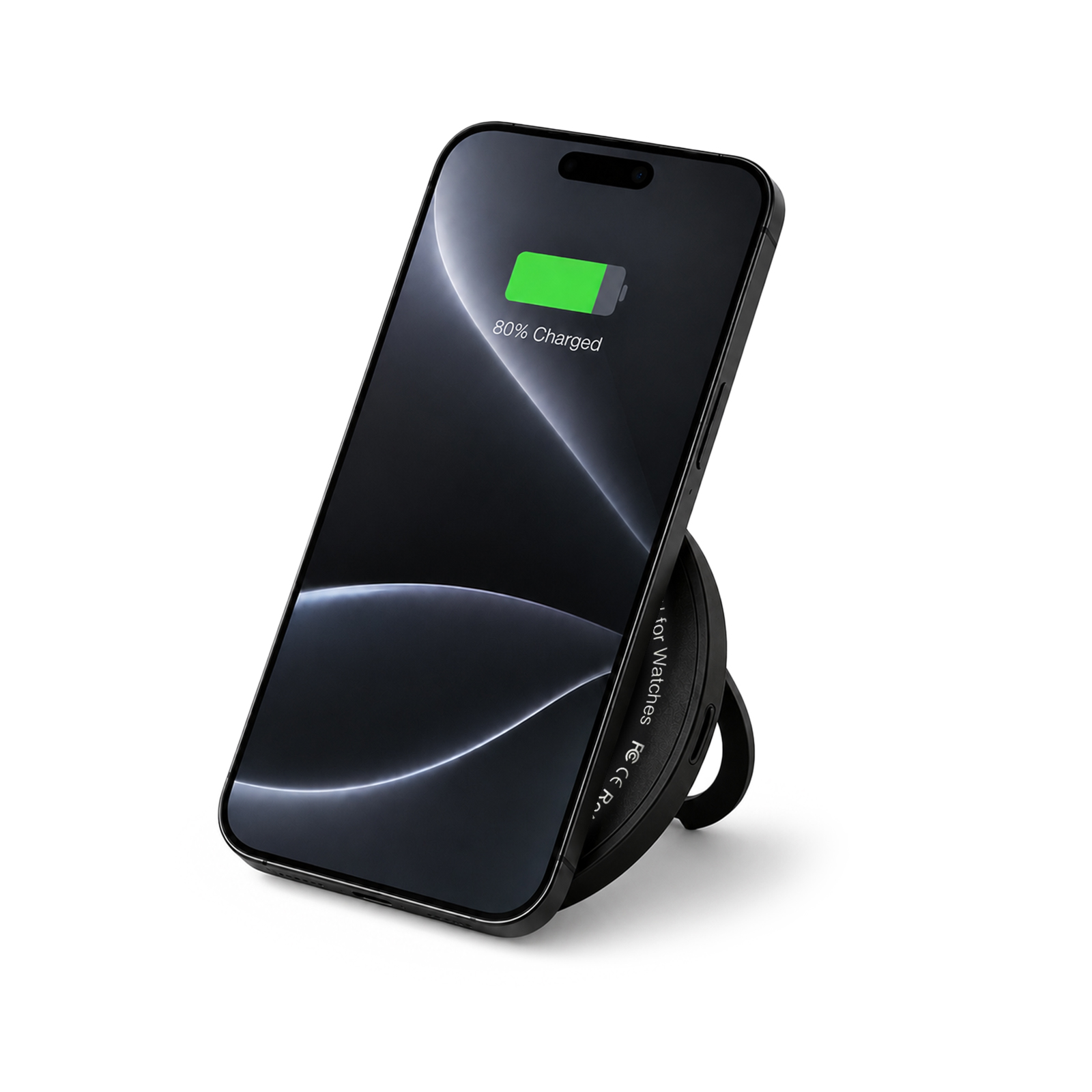 Puck Magnetic Phone and Watch Charger with Stand - Image 8