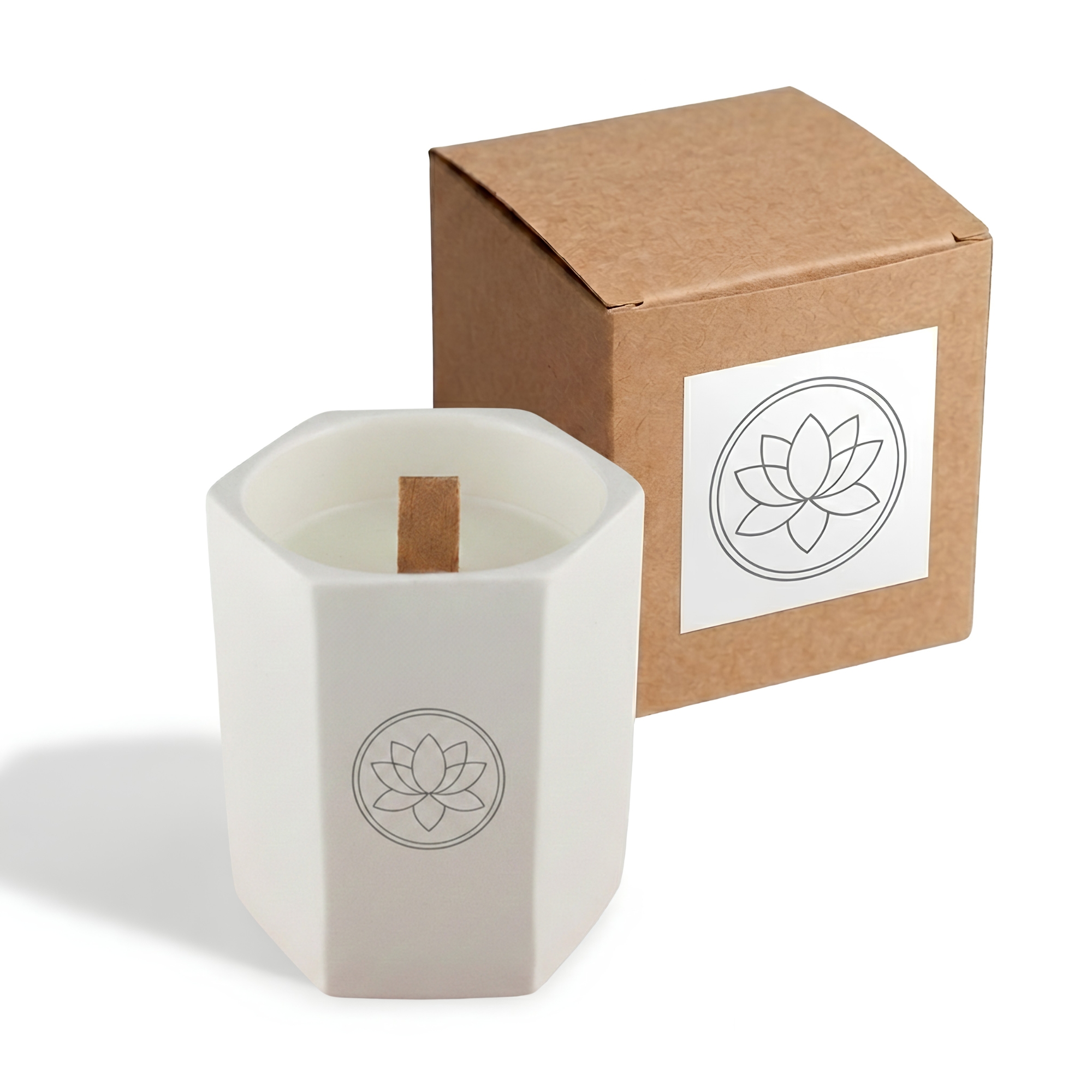Noosa Hexagon Ceramic Candle - Image 3