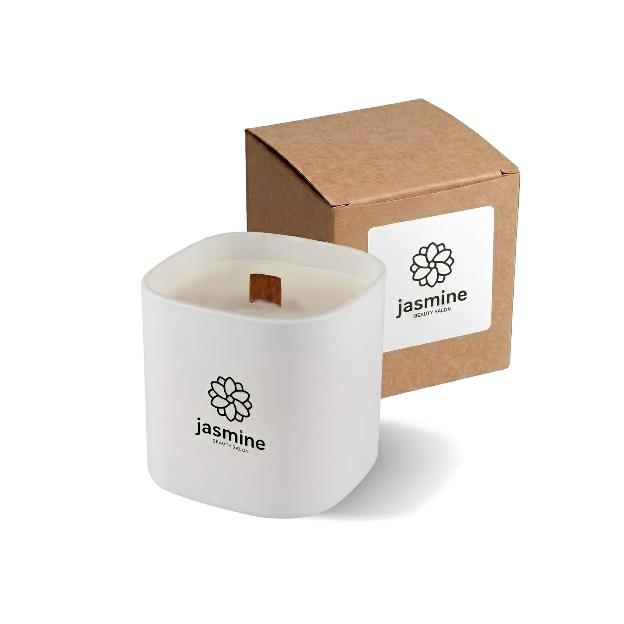 Premium Square Glass Candle - Image 4