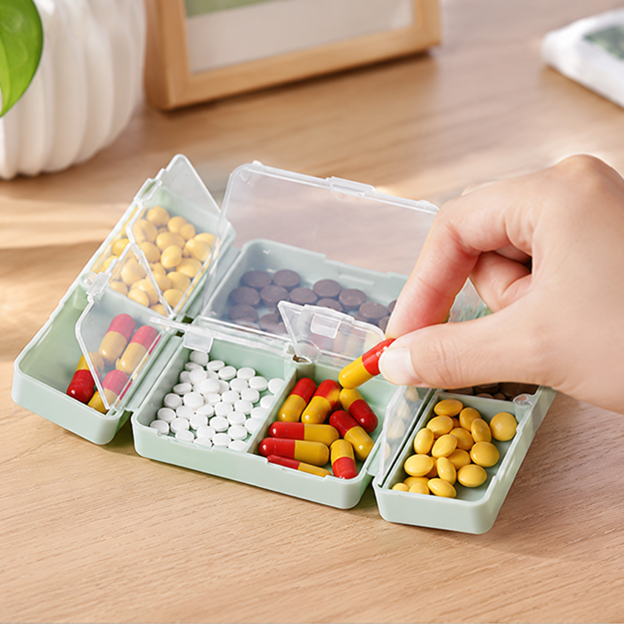 Folding 7 Compartment Pills Box - Image 9