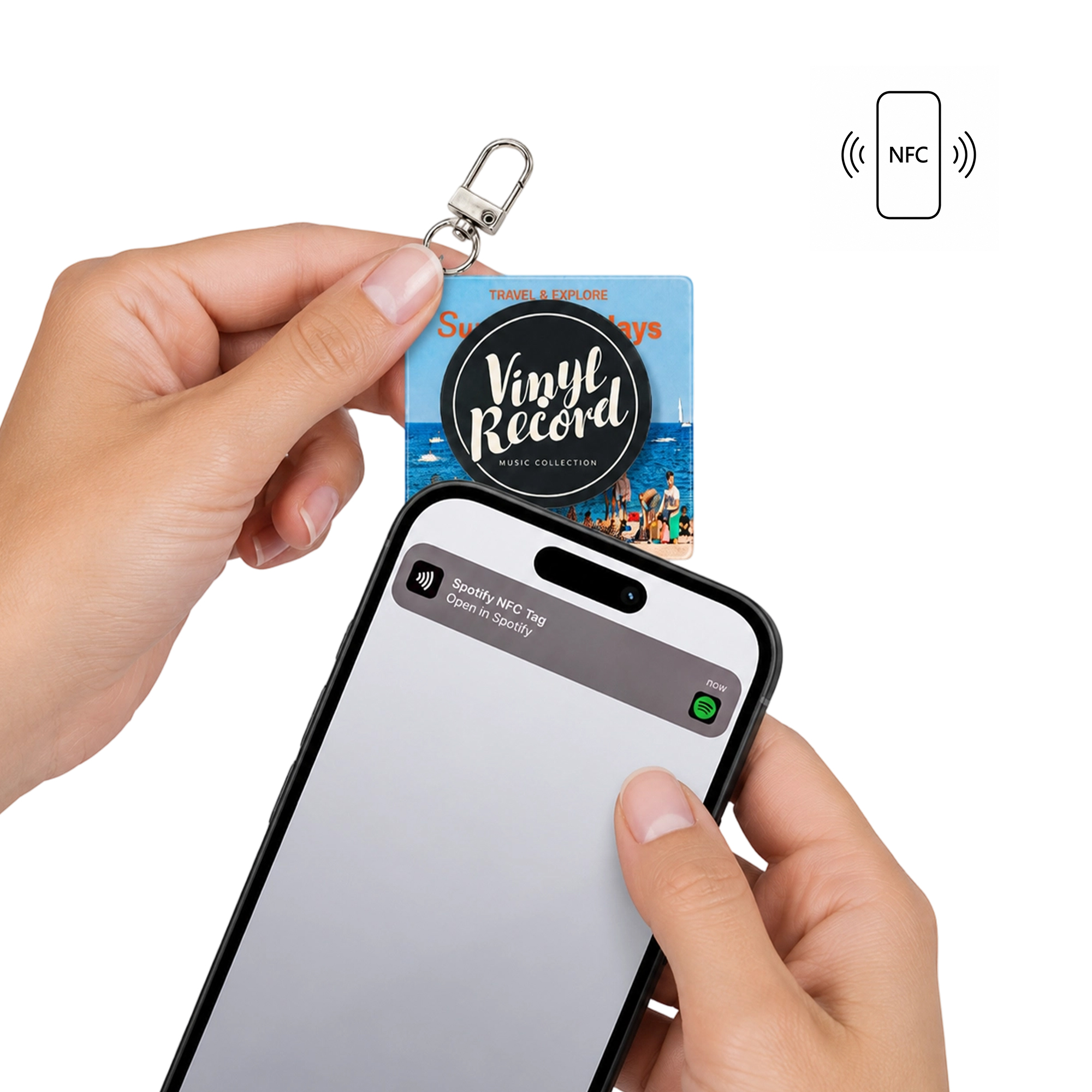 NFC Acrylic Spinning Keychain - Image 9