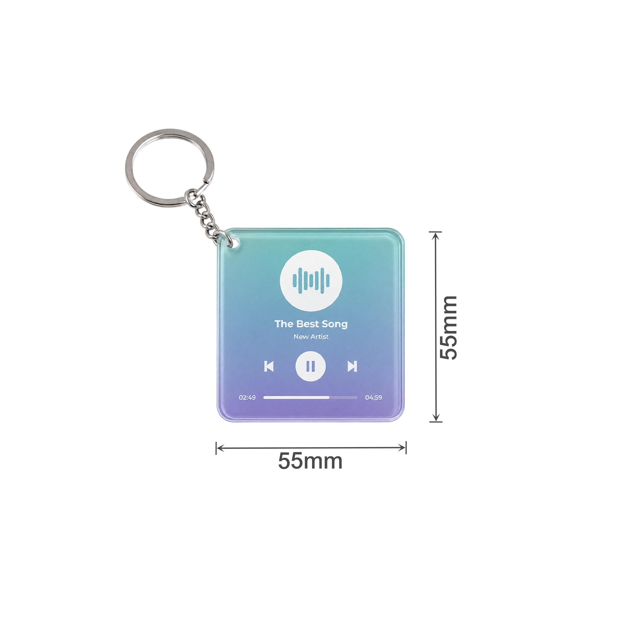 NFC Acrylic Keychain - Image 4