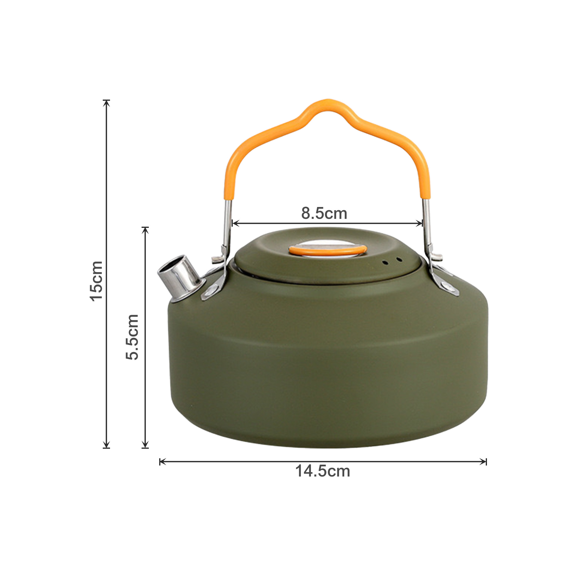 1 Litre Camping Kettle Coffee Tea Pot with Lid - Image 6