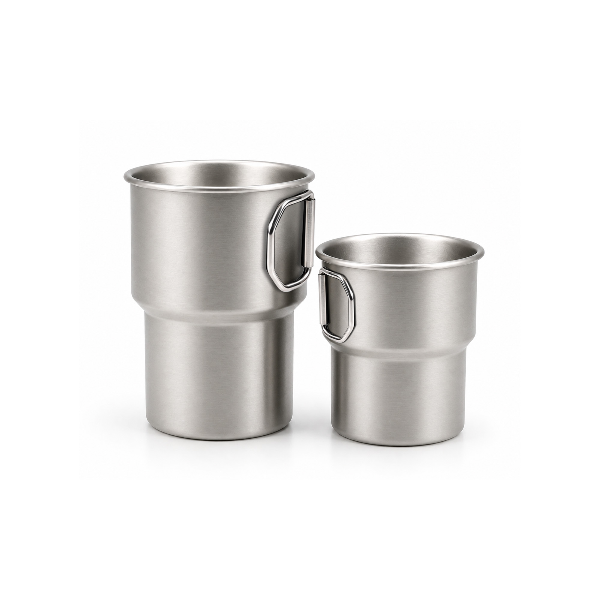 280ML/500ML Stainless Steel Camping Mug with Handle - Image 5