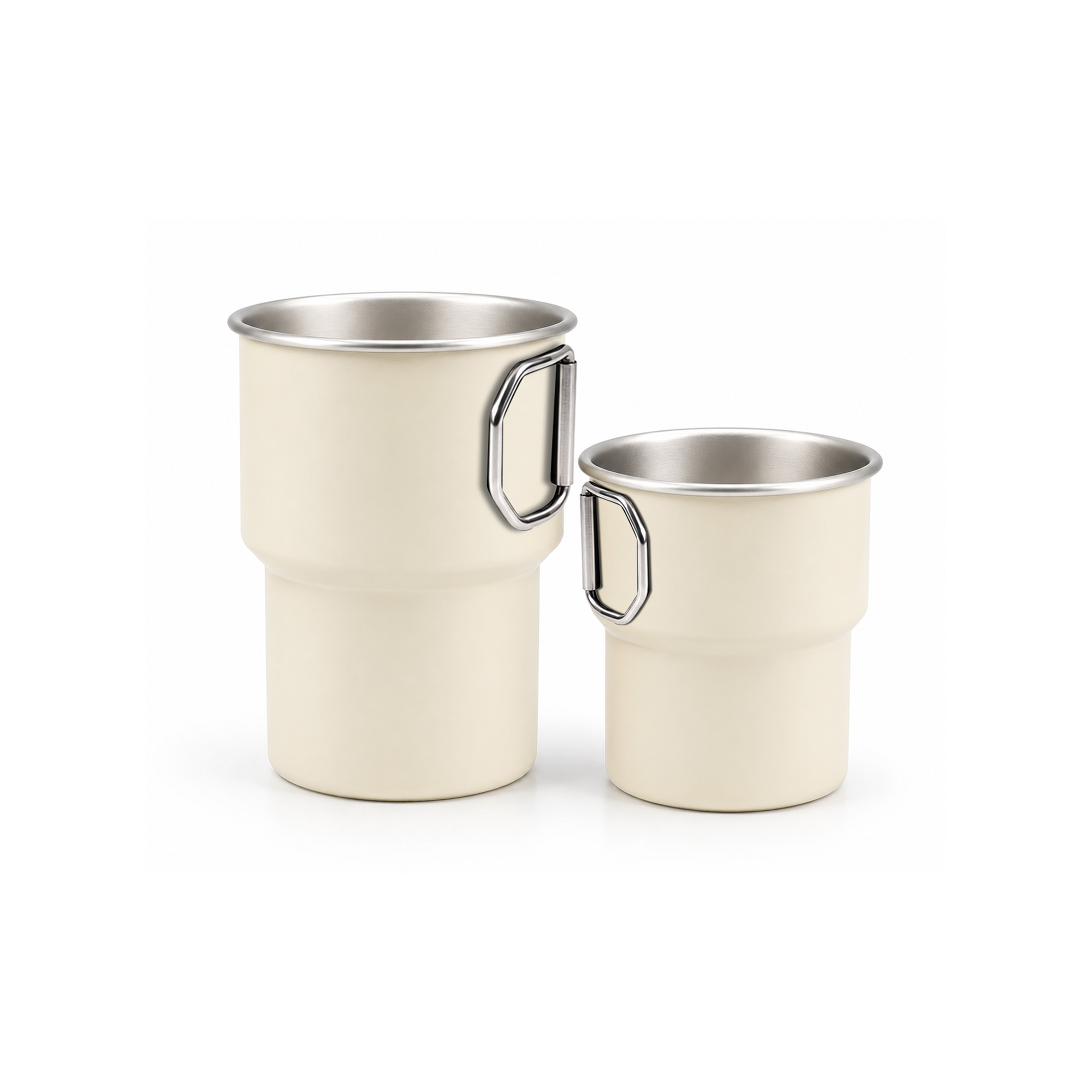280ML/500ML Stainless Steel Camping Mug with Handle - Image 3