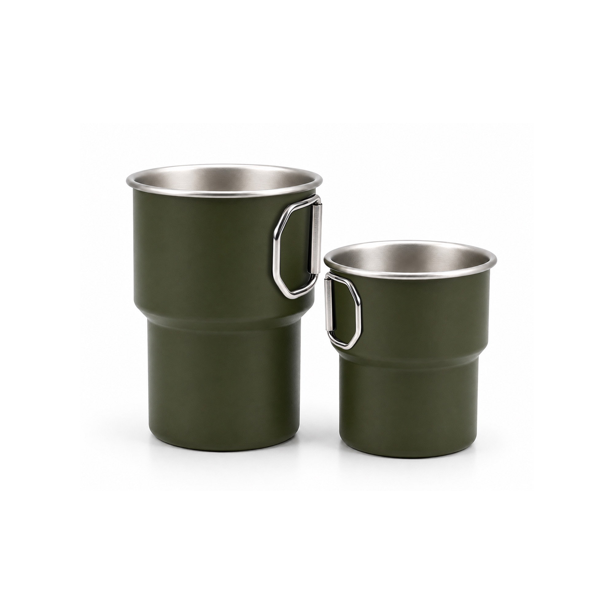 280ML/500ML Stainless Steel Camping Mug with Handle - Image 4