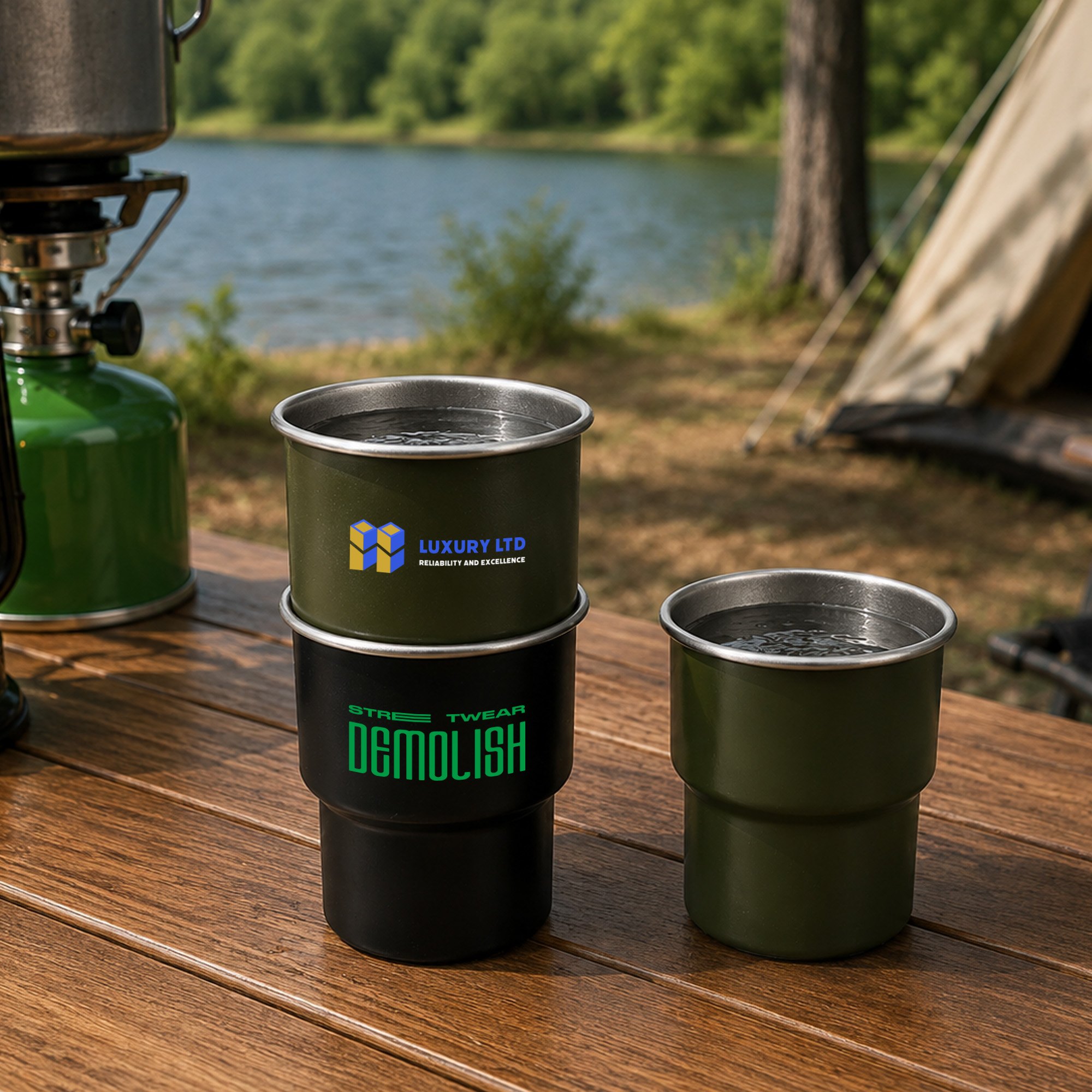 280ML/500ML Stainless Steel Camping Mug - Image 9