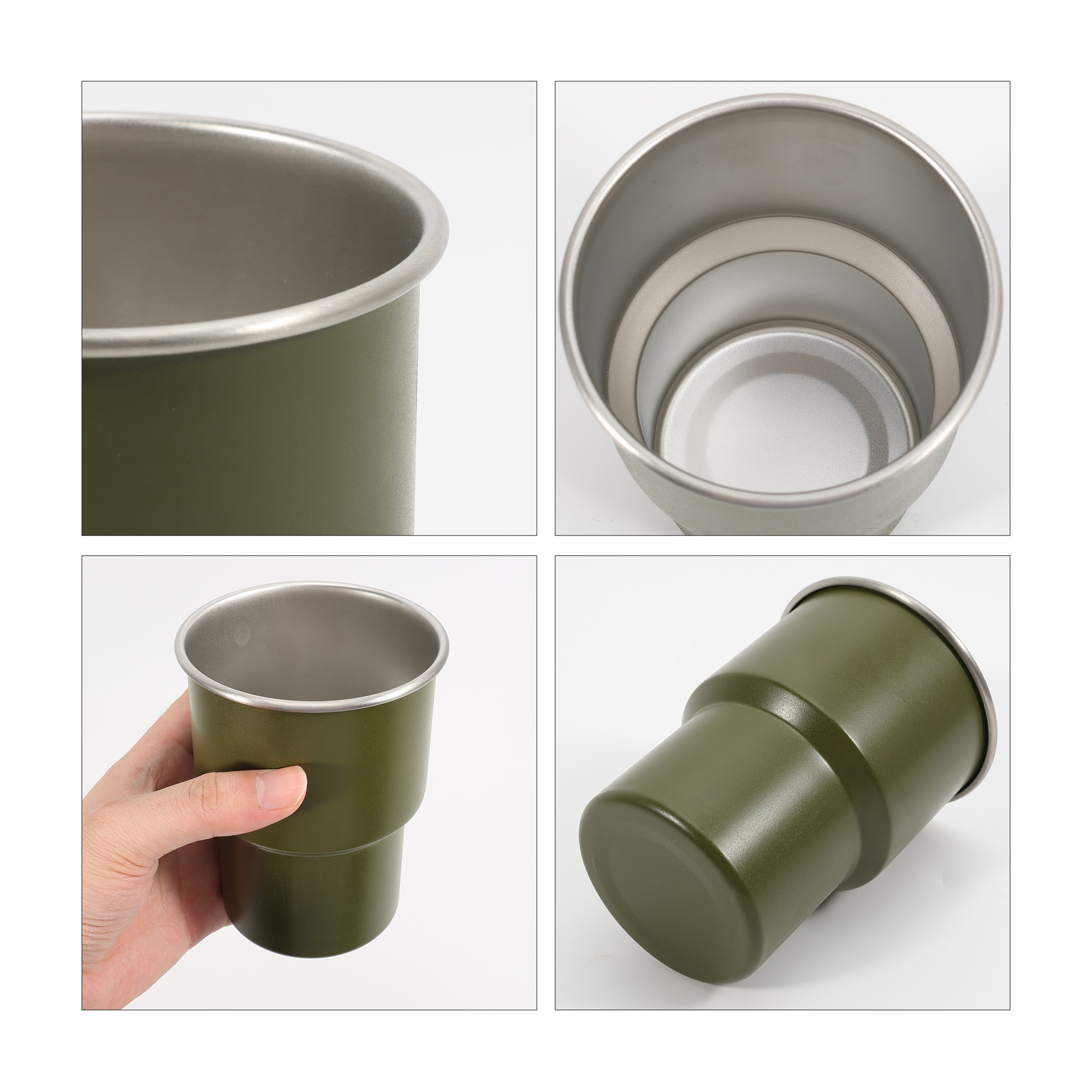 280ML/500ML Stainless Steel Camping Mug - Image 8