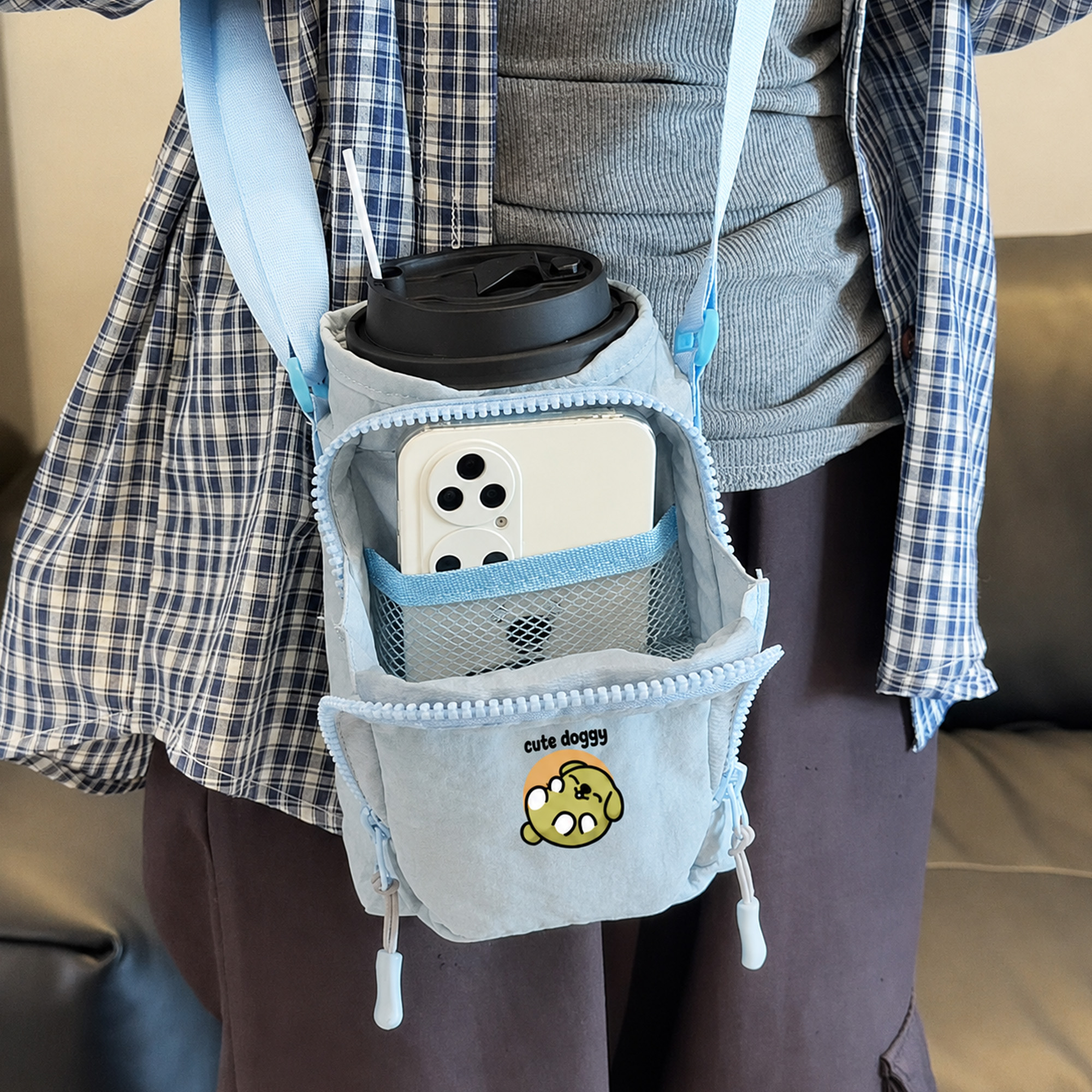 Water Bottle Holder with Strap - Image 10
