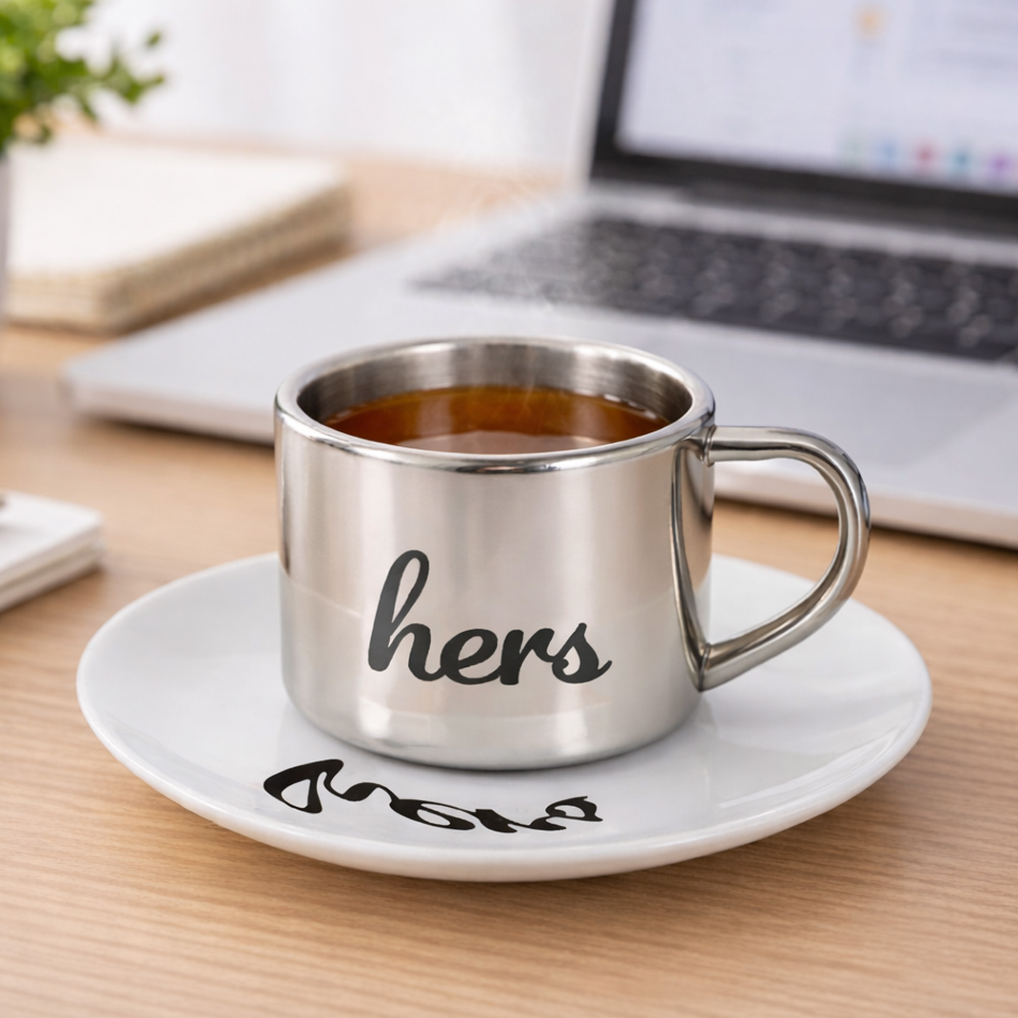 170ML Stainless Steel Mirror Reflection Coffee Mug - Image 6