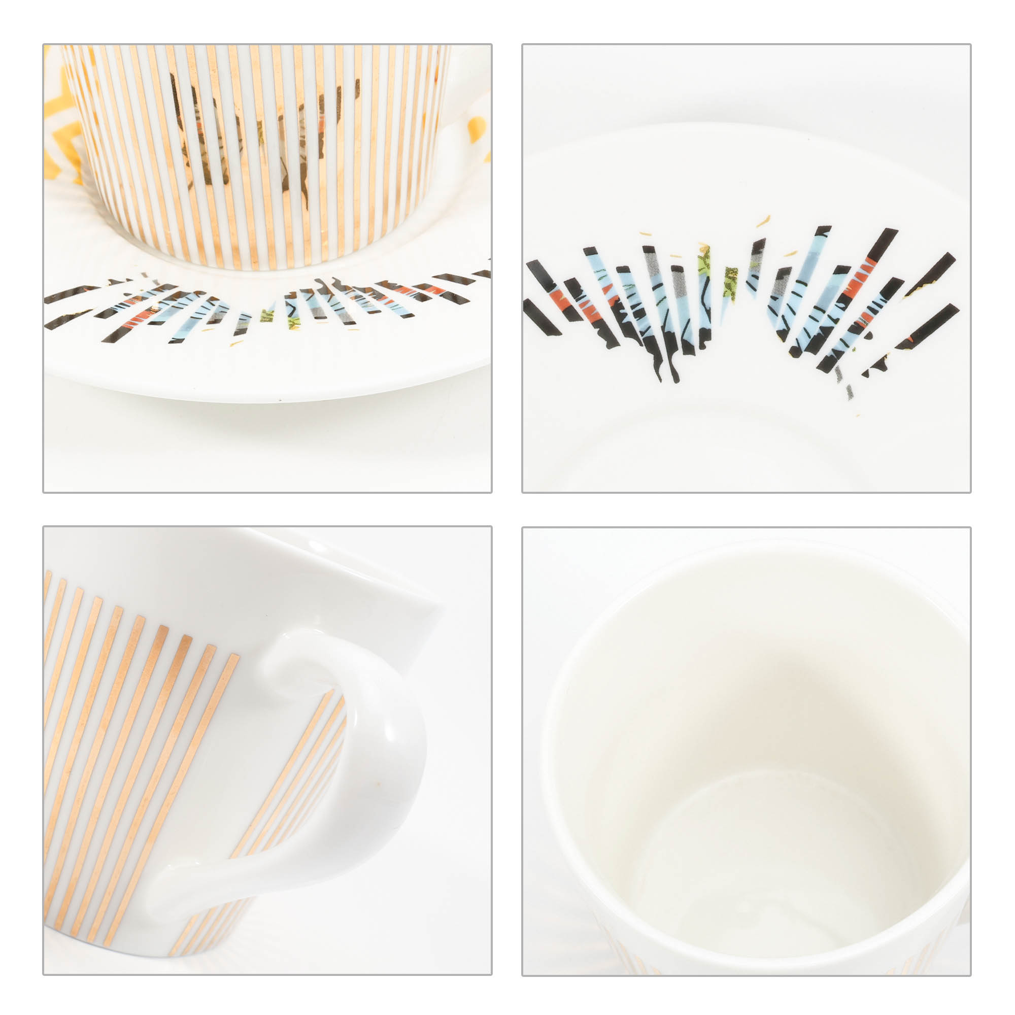 250ML Dynamic Ceramic Mirror Reflection Coffee Mug - Image 9