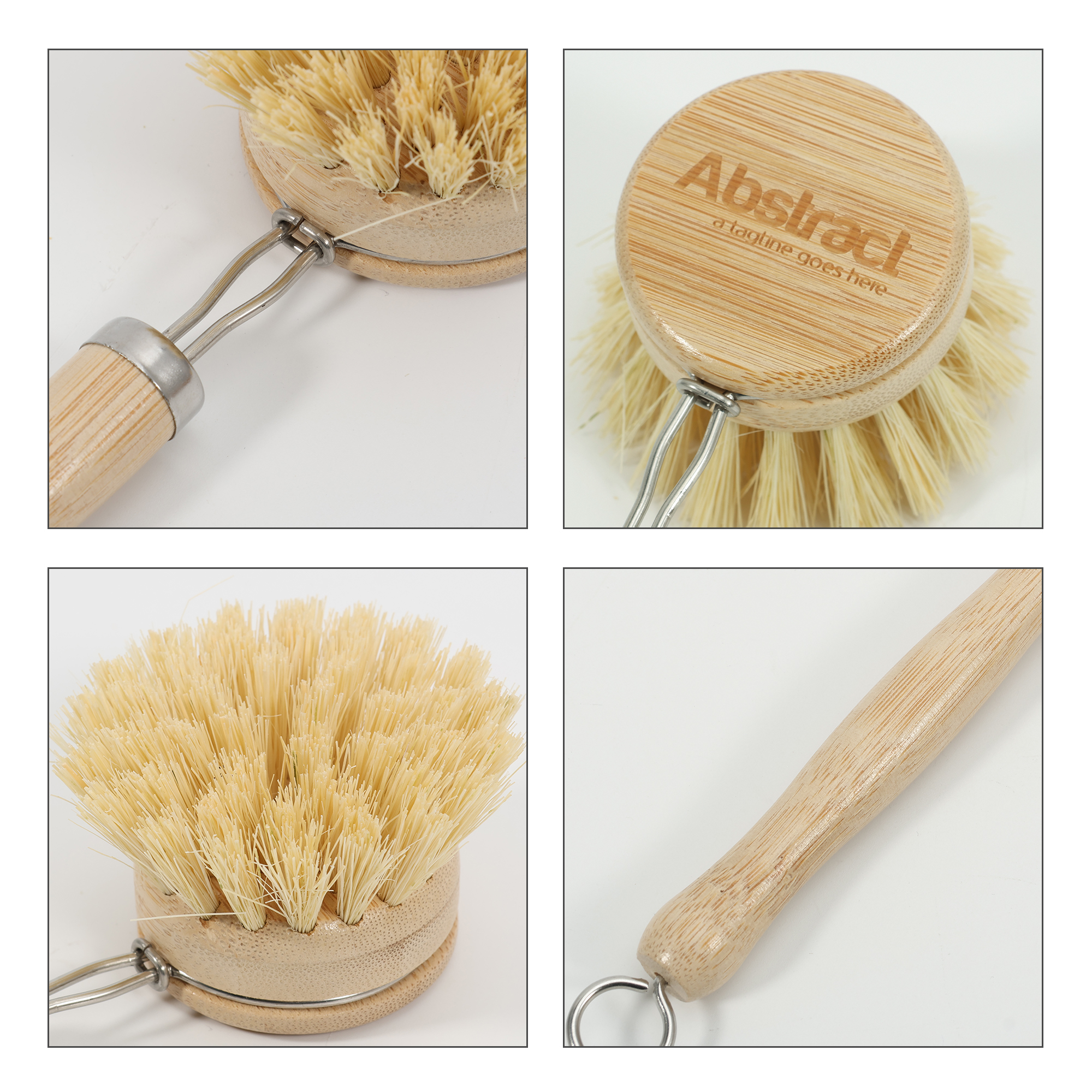 Long-Handled Kitchen Wooden Cleaning Scrubber - Image 5