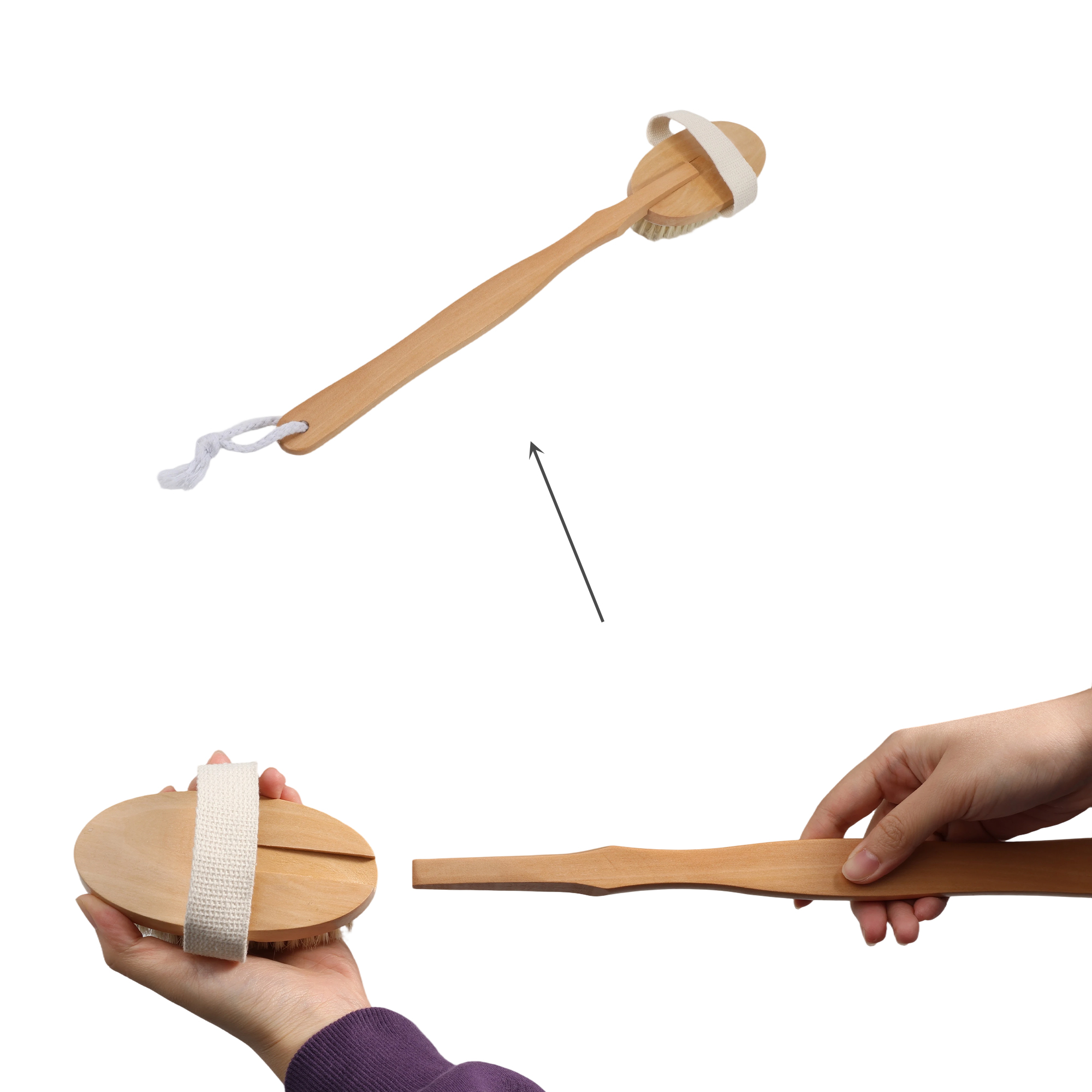Detachable Shower Brush With Long Handle - Image 5