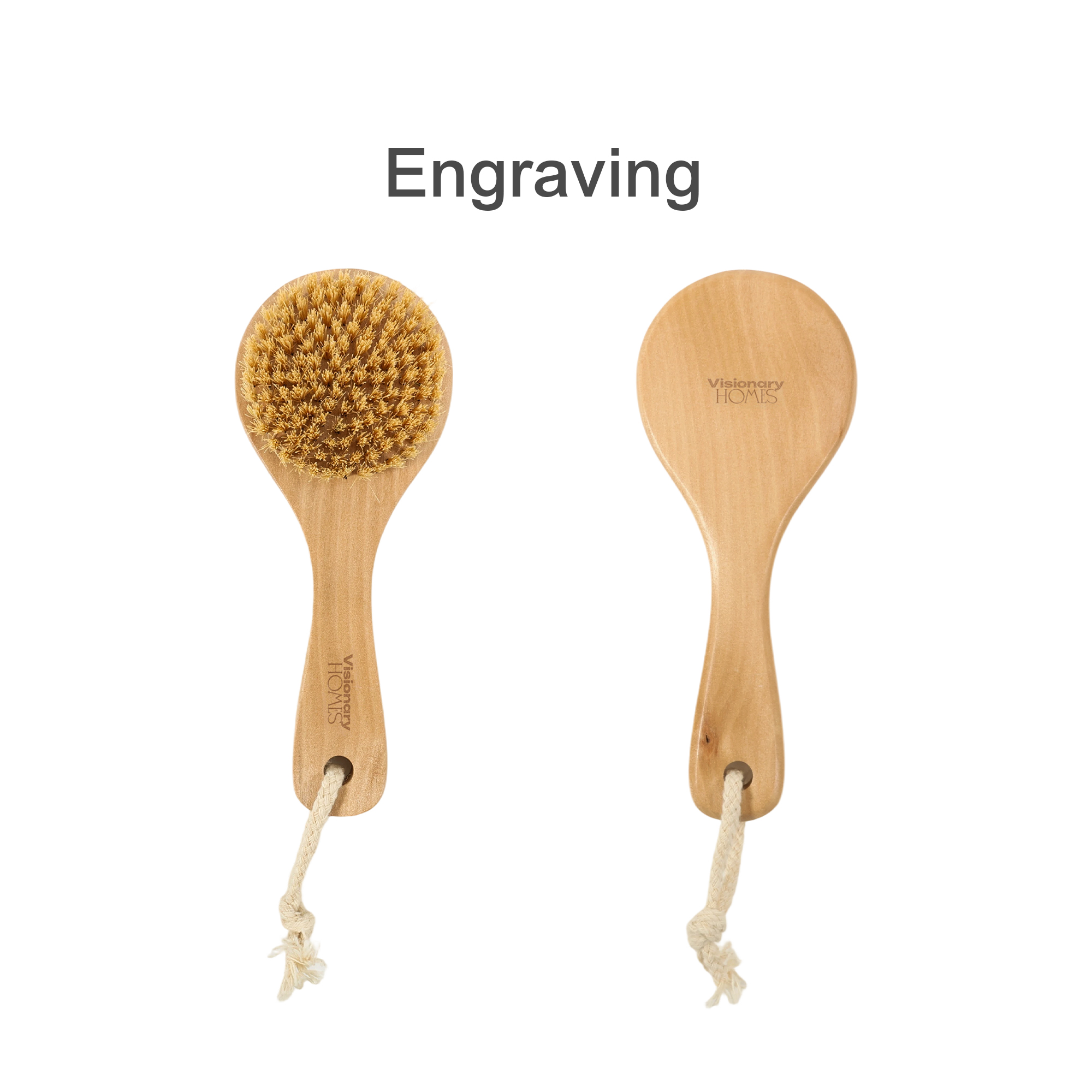 Round Body Brush with Short Handle - Image 4